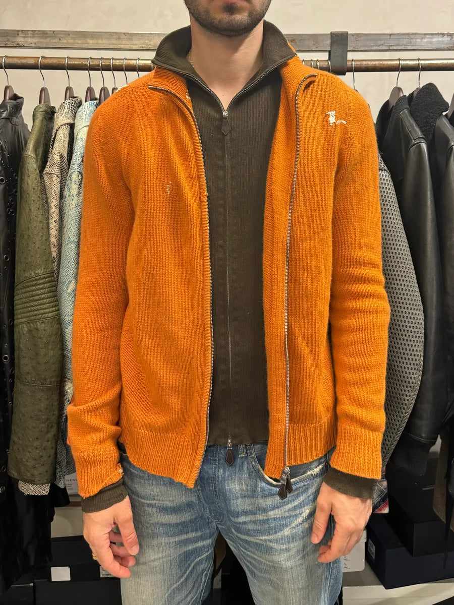 AW2000 Hermes by Martin Margiela Cashmere Orange Knit Sweater