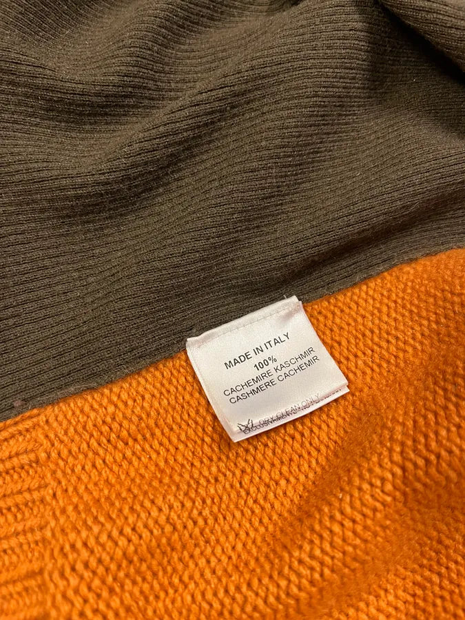 AW2000 Hermes by Martin Margiela Cashmere Orange Knit Sweater WerizBp 11