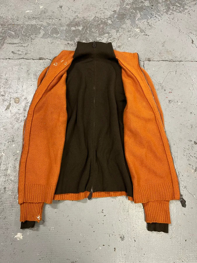 AW2000 Hermes by Martin Margiela Cashmere Orange Knit Sweater