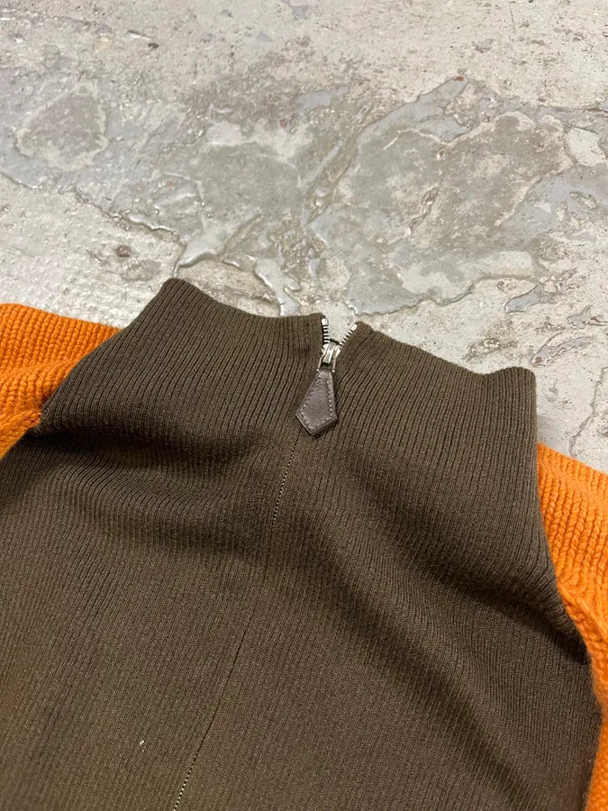 AW2000 Hermes by Martin Margiela Cashmere Orange Knit Sweater WerizBp 5