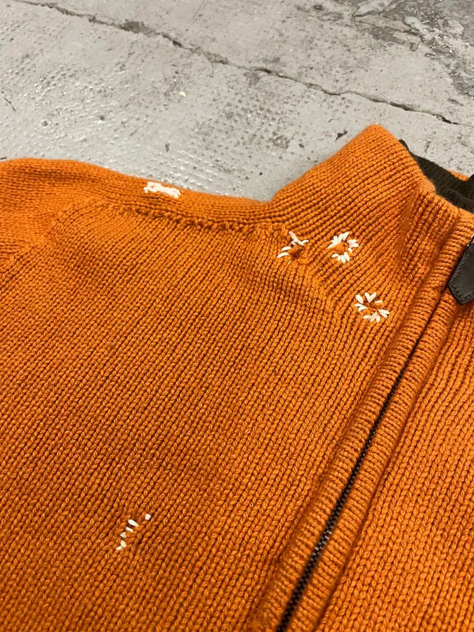AW2000 Hermes by Martin Margiela Cashmere Orange Knit Sweater WerizBp 6