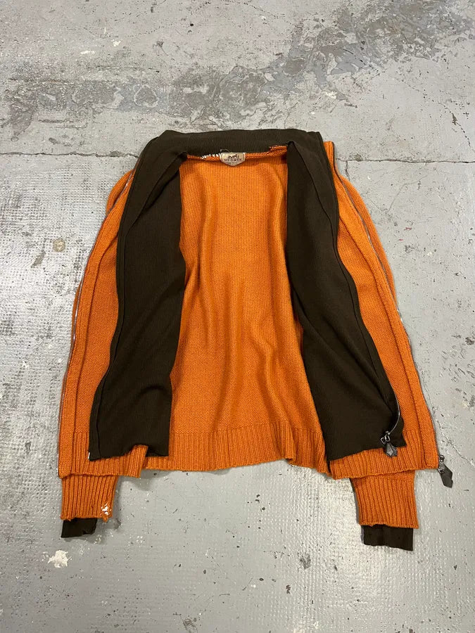 AW2000 Hermes by Martin Margiela Cashmere Orange Knit Sweater WerizBp 9