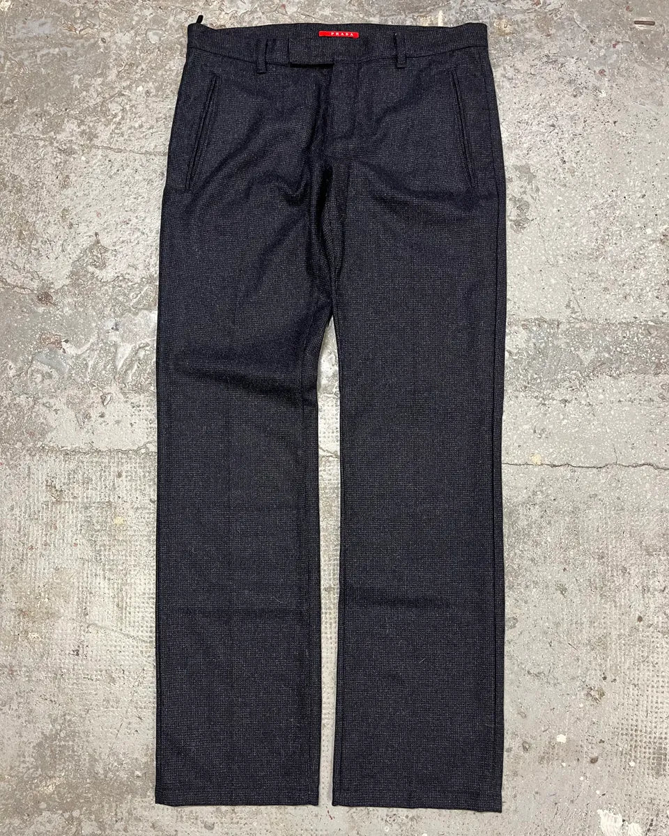 AW2008 Prada Wool Dark Classy Tailored Pants FcjWwPh 0
