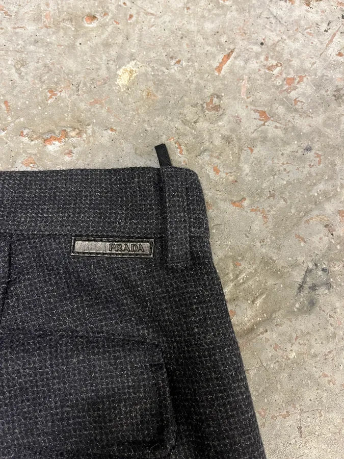 AW2008 Prada Wool Dark Classy Tailored Pants FcjWwPh 10