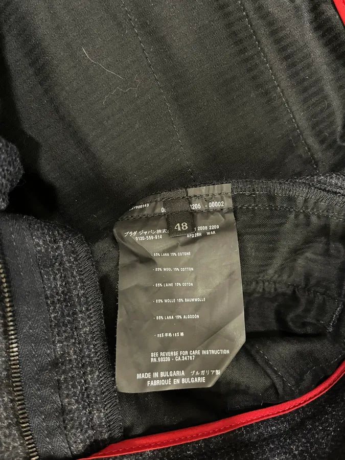 AW2008 Prada Wool Dark Classy Tailored Pants FcjWwPh 12