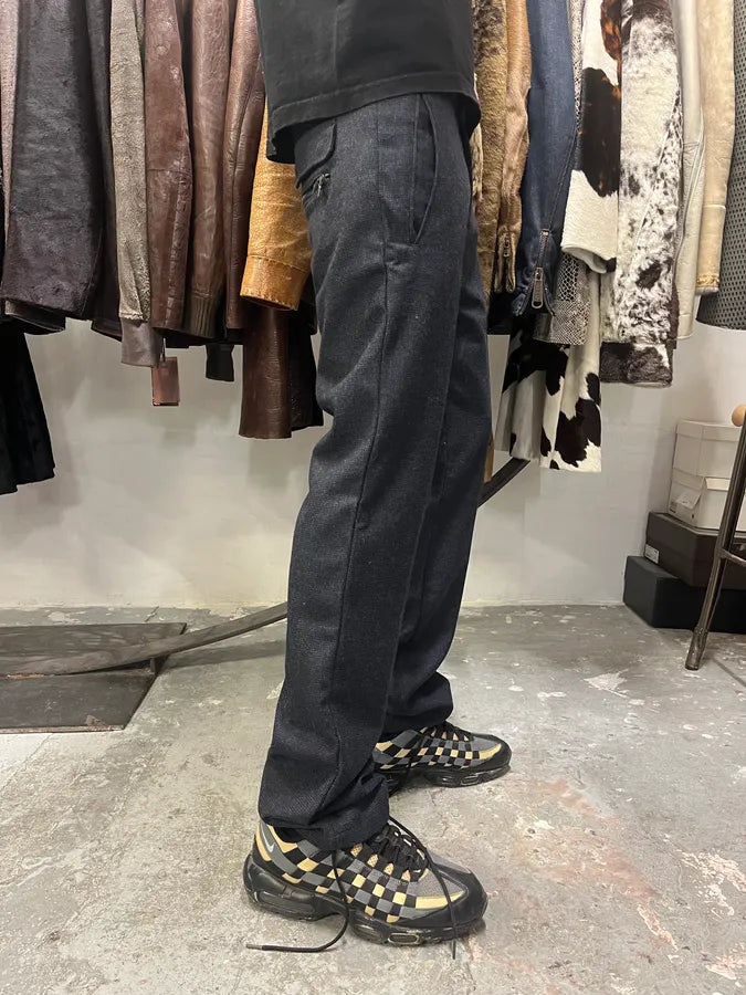AW2008 Prada Wool Dark Classy Tailored Pants FcjWwPh 2
