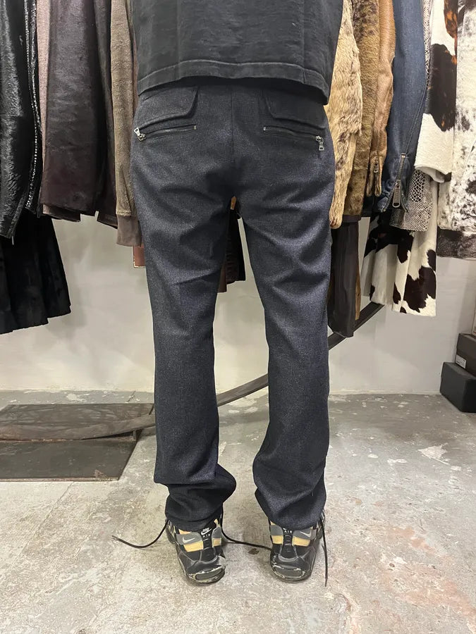 AW2008 Prada Wool Dark Classy Tailored Pants FcjWwPh 3