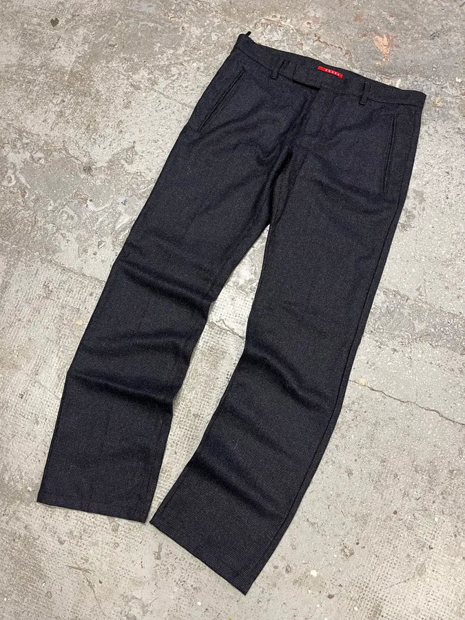 AW2008 Prada Wool Dark Classy Tailored Pants FcjWwPh 4
