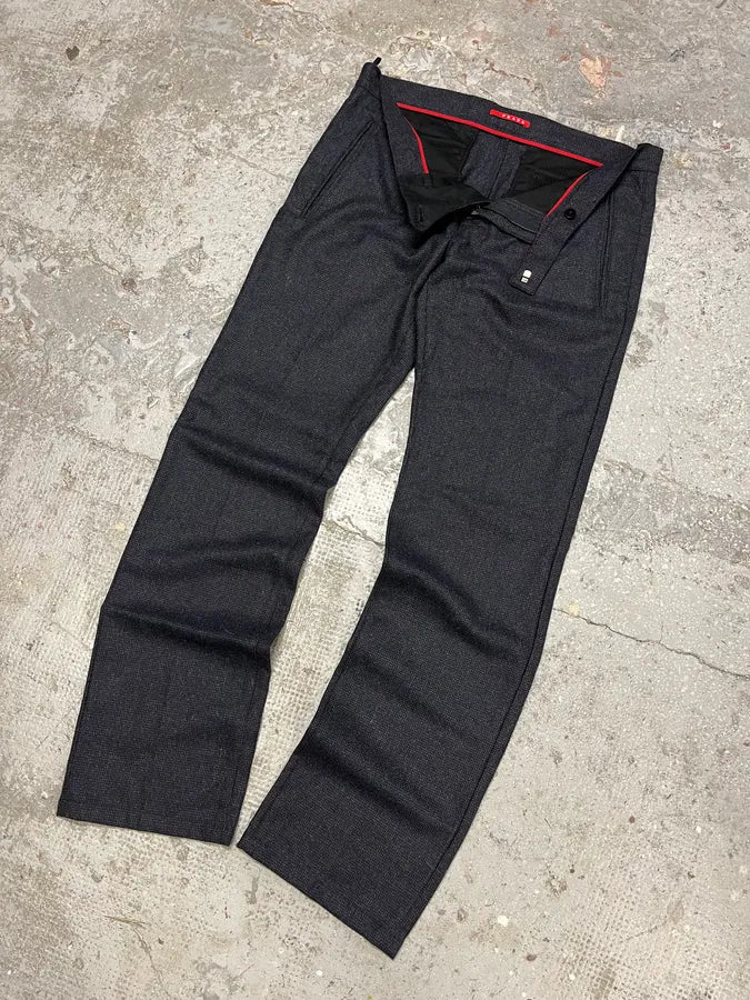 AW2008 Prada Wool Dark Classy Tailored Pants FcjWwPh 5
