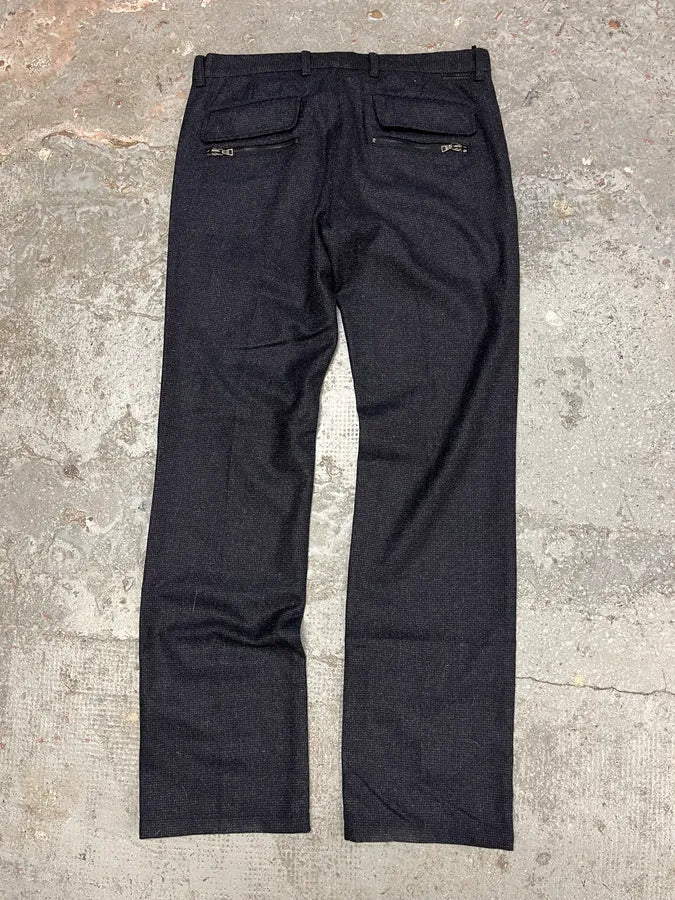 AW2008 Prada Wool Dark Classy Tailored Pants FcjWwPh 6