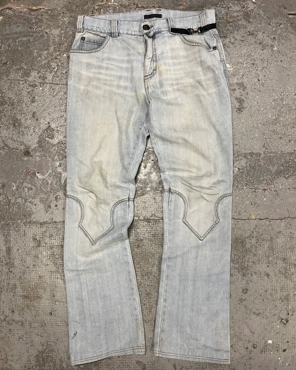 AW2000 Roberto Cavalli Blue Denim Royal Bootcut Jeans (M/L) wROoBCp 0