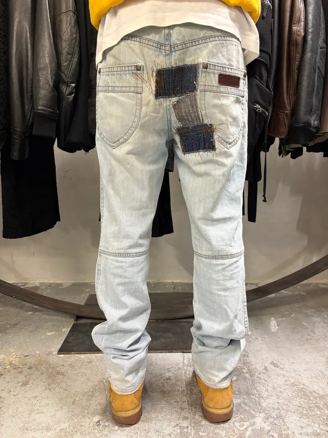 AW2000 Roberto Cavalli Blue Denim Royal Bootcut Jeans (M/L) wROoBCp 3