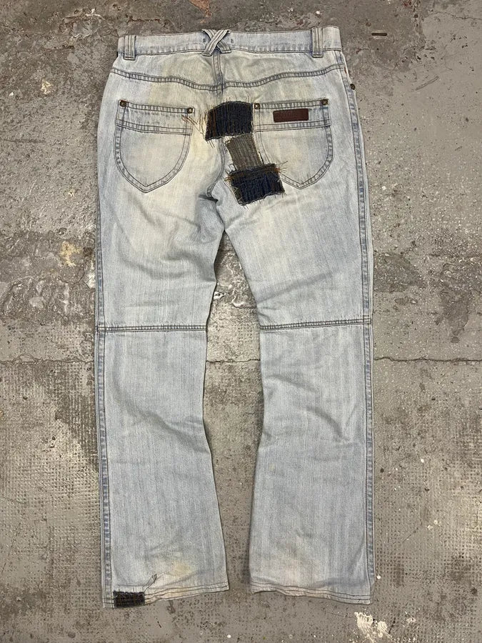 AW2000 Roberto Cavalli Blue Denim Royal Bootcut Jeans (M/L) wROoBCp 6