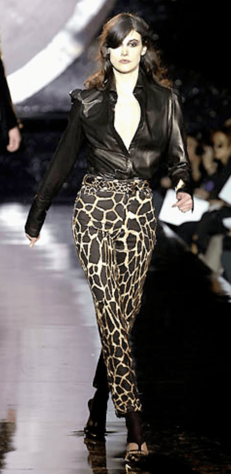 AW2000 Roberto Cavalli Blue Seisma Giraffe Denim Jeans nrjxGUs 3