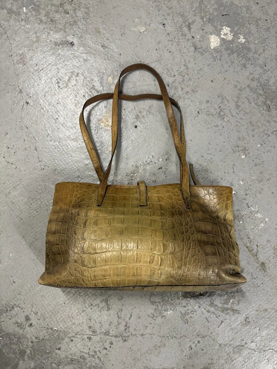AW2000 Roberto Cavalli Crocodile Effect Leather Bag (OS) 0