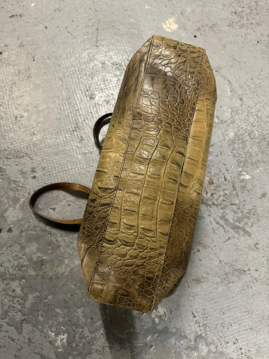 AW2000 Roberto Cavalli Crocodile Effect Leather Bag (OS) 2