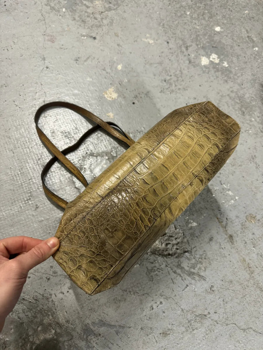 AW2000 Roberto Cavalli Crocodile Effect Leather Bag (OS) 5