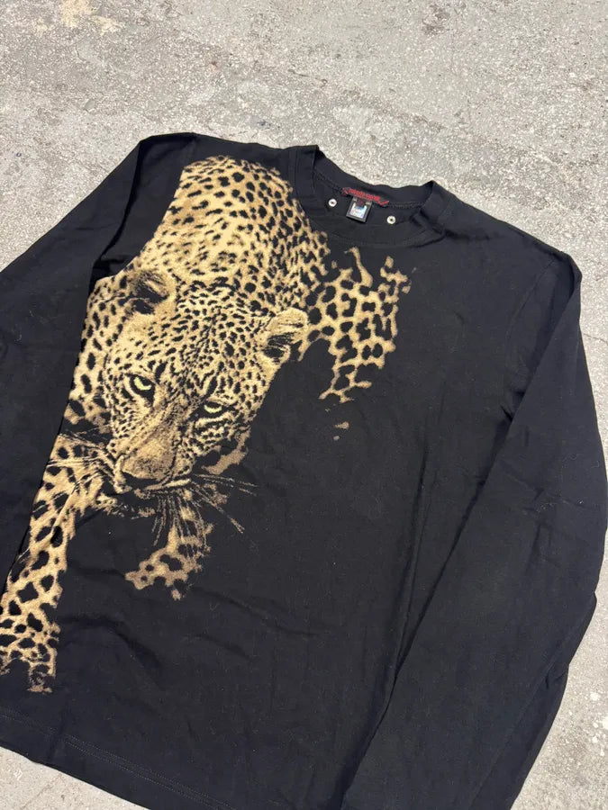 AW2000 Roberto Cavalli Leopard Black Longsleeves (M) 1