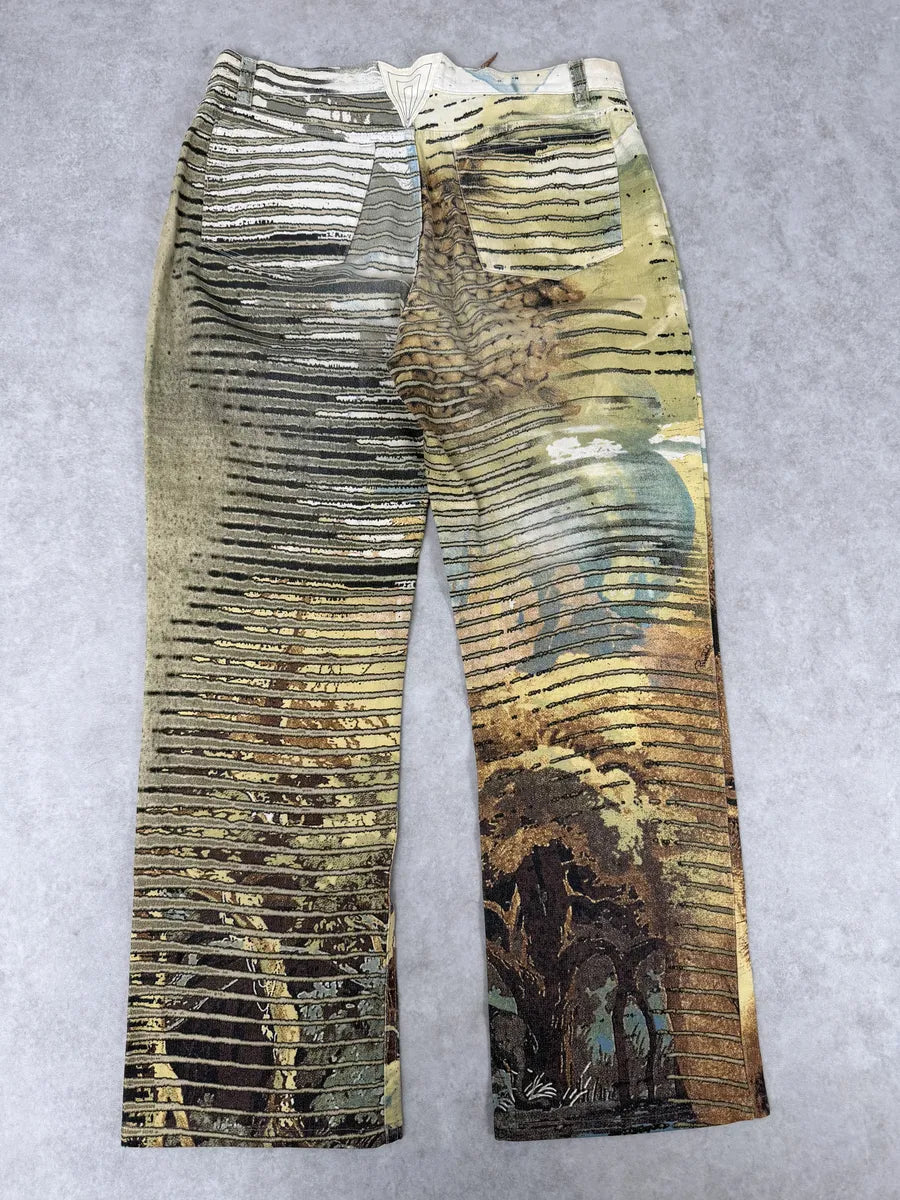 AW2000 Roberto Cavalli Lion Summer Jungle Pants XFOEOvw 1