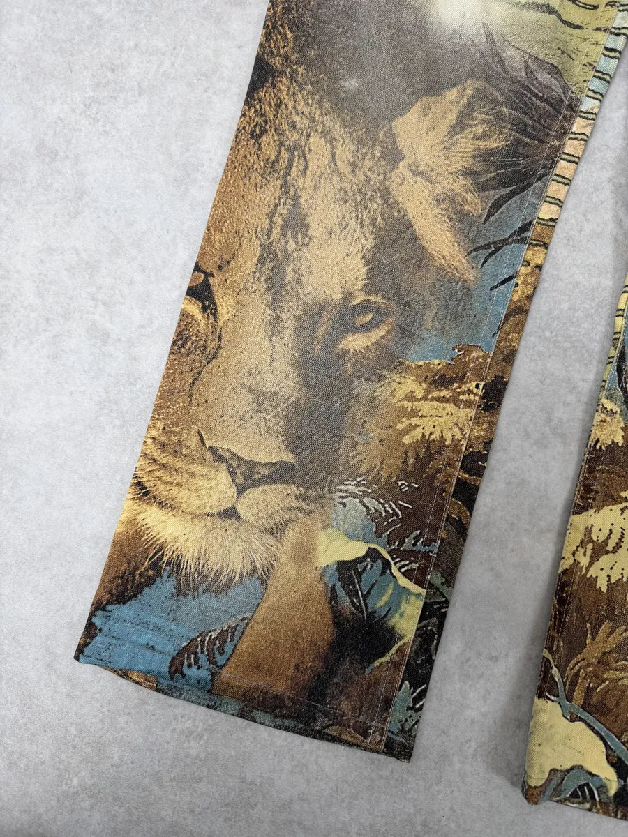 AW2000 Roberto Cavalli Lion Summer Jungle Pants XFOEOvw 10