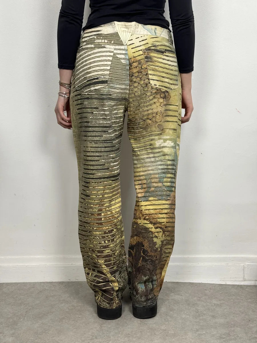 AW2000 Roberto Cavalli Lion Summer Jungle Pants XFOEOvw 3