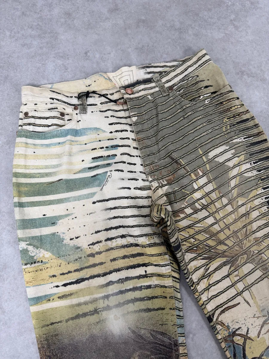 AW2000 Roberto Cavalli Lion Summer Jungle Pants XFOEOvw 8