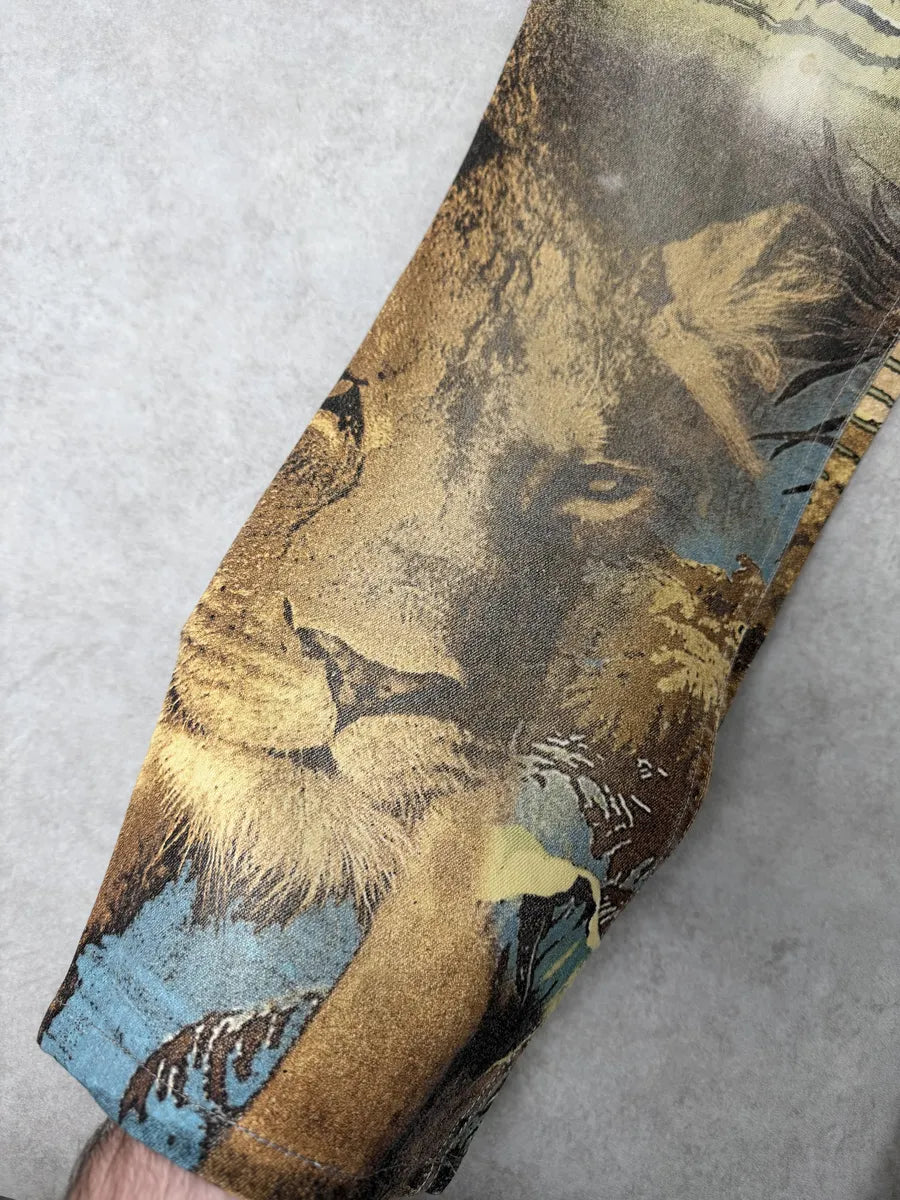 AW2000 Roberto Cavalli Lion Summer Jungle Pants XFOEOvw 9
