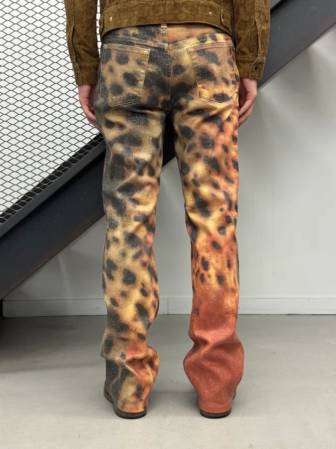AW2000 Roberto Cavalli Magma Eruption Orange Pants XZZxbxw 4