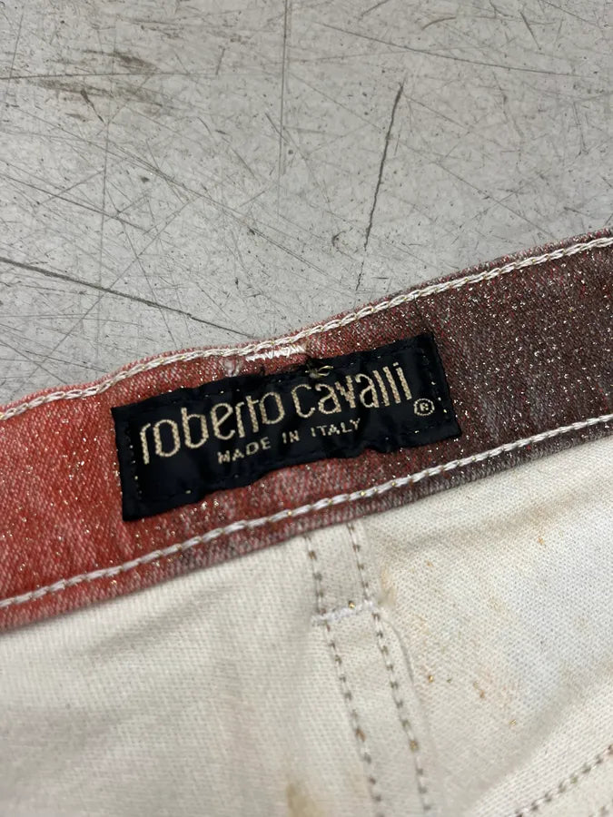 AW2000 Roberto Cavalli Magma Eruption Orange Pants XZZxbxw 9