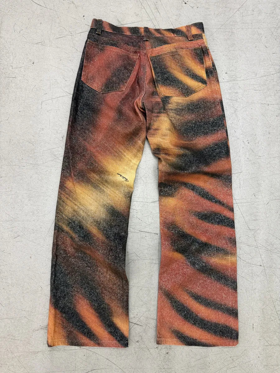 AW2000 Roberto Cavalli Orange Savage Denim Jeans iGdGwSH 1