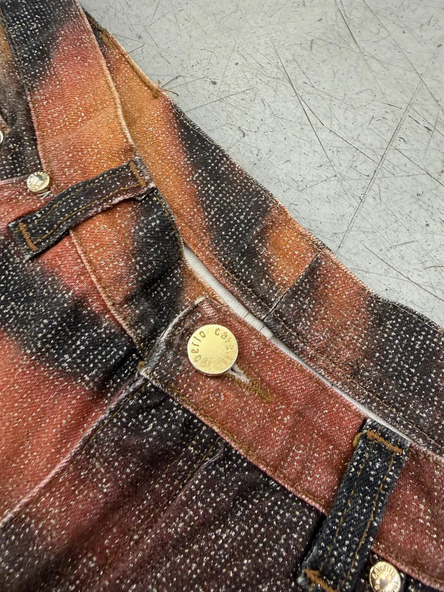 AW2000 Roberto Cavalli Orange Savage Denim Jeans iGdGwSH 9