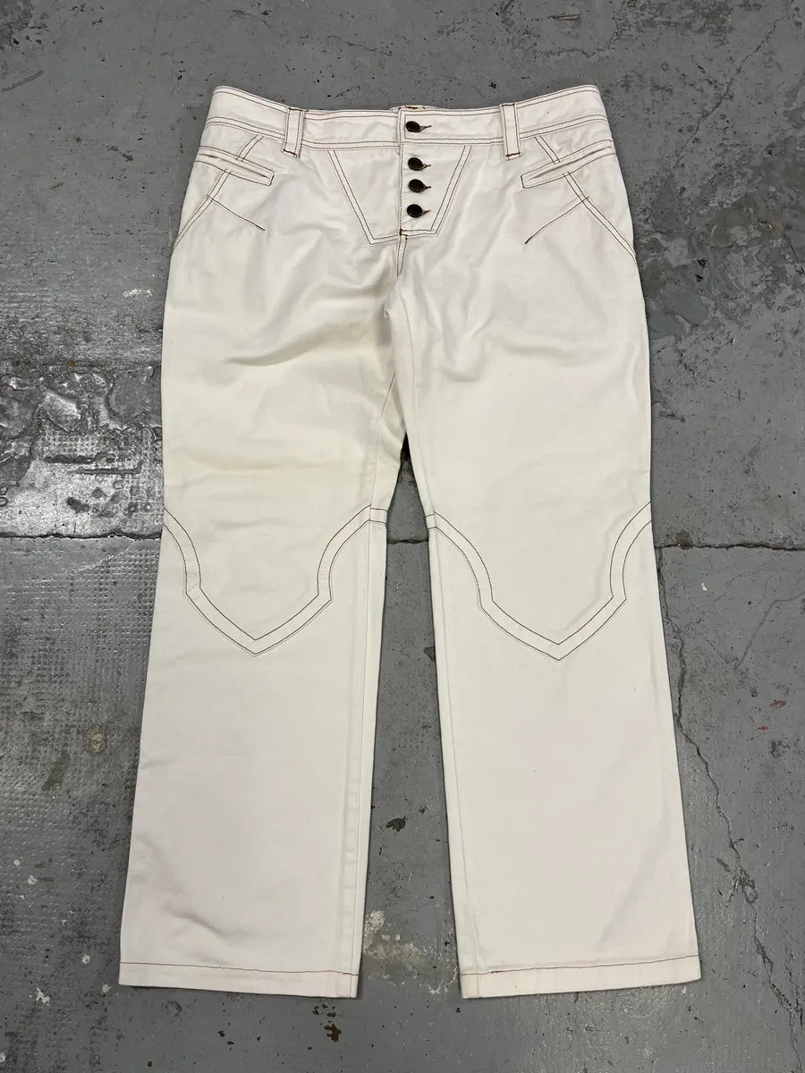 AW2000 Roberto Cavalli White Royal Pants BsXumAD 1