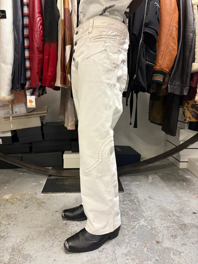 AW2000 Roberto Cavalli White Royal Pants BsXumAD 2
