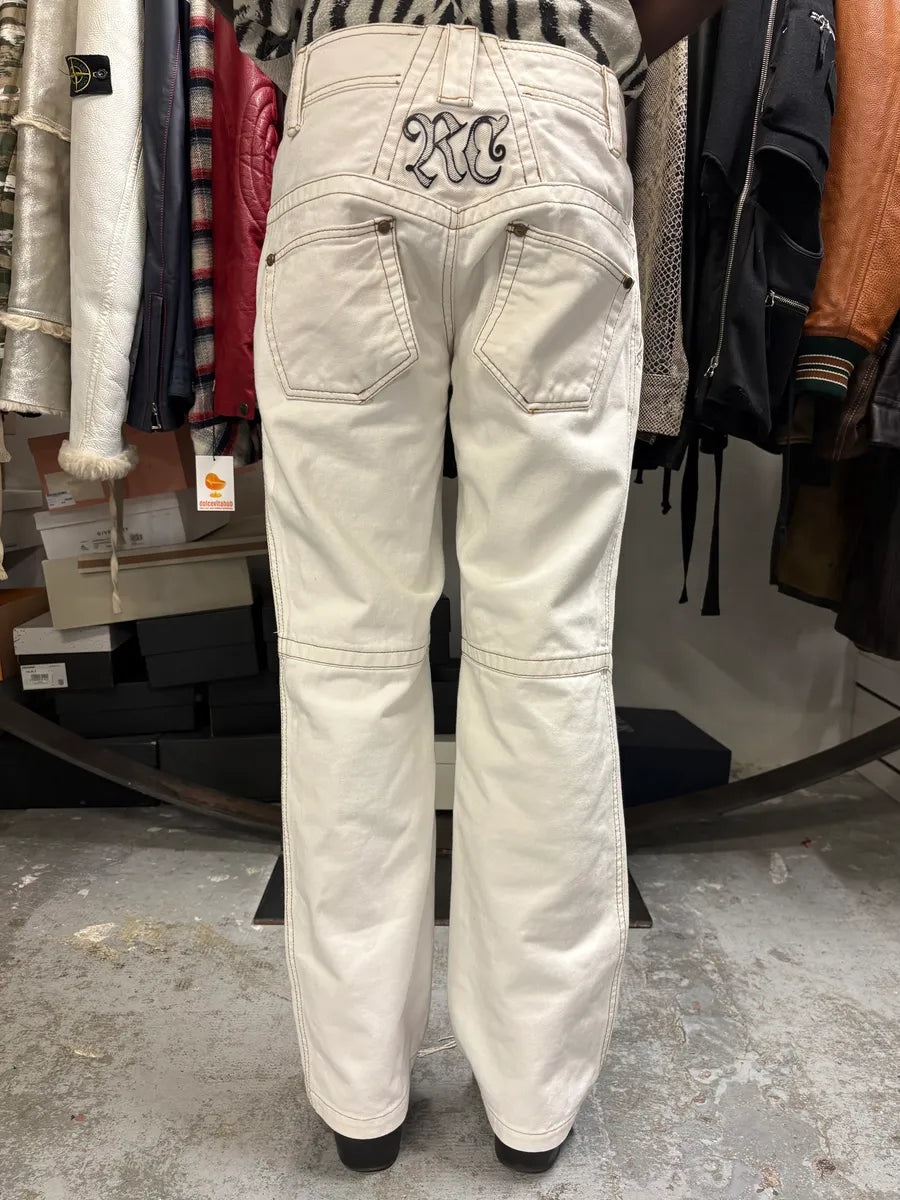 AW2000 Roberto Cavalli White Royal Pants BsXumAD 3