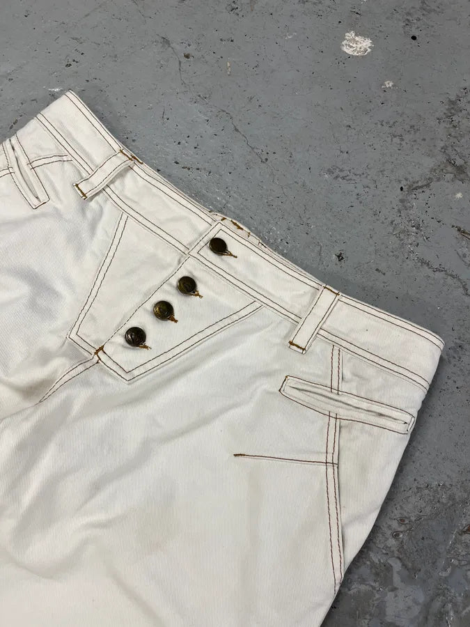 AW2000 Roberto Cavalli White Royal Pants BsXumAD 4