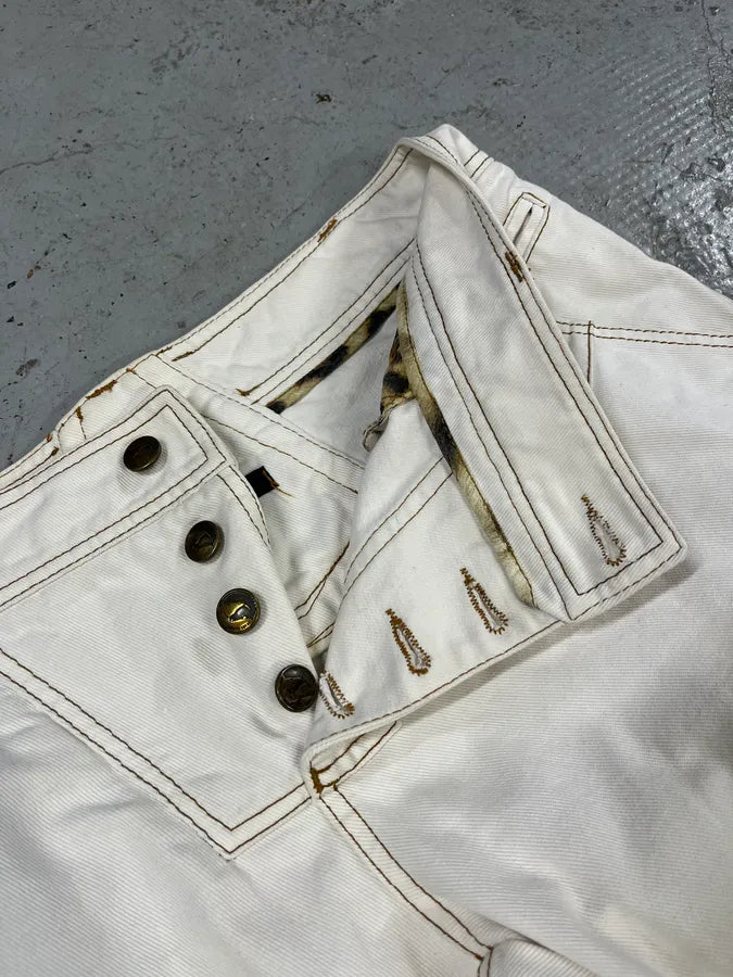 AW2000 Roberto Cavalli White Royal Pants BsXumAD 8