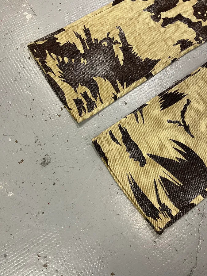 AW2001 Cavalli Crow Camo Beige & Black Pants ChXMdFq 6