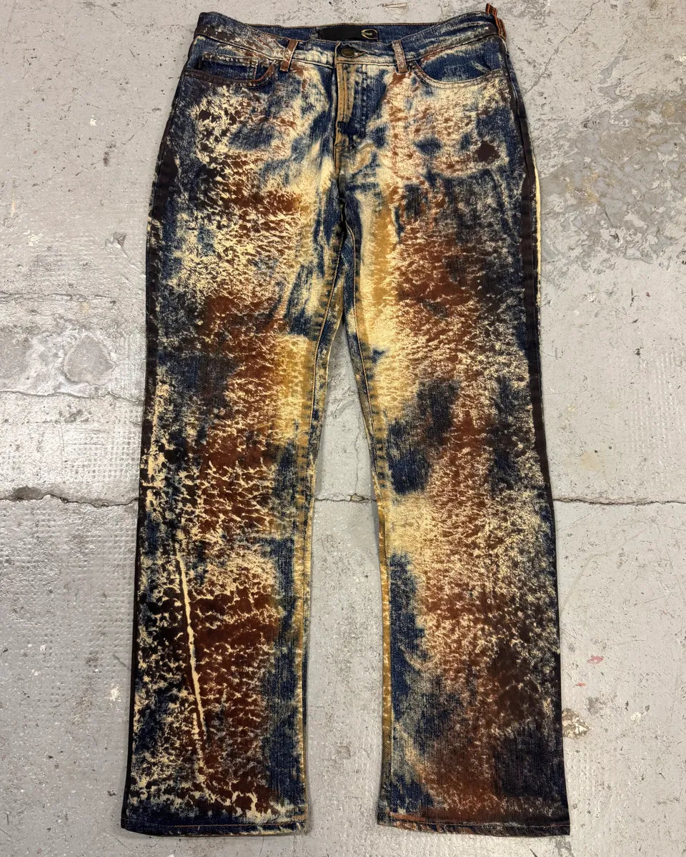 AW2001 Cavalli World Rust Eroded Ultimate Pants (S) nwViIli 0