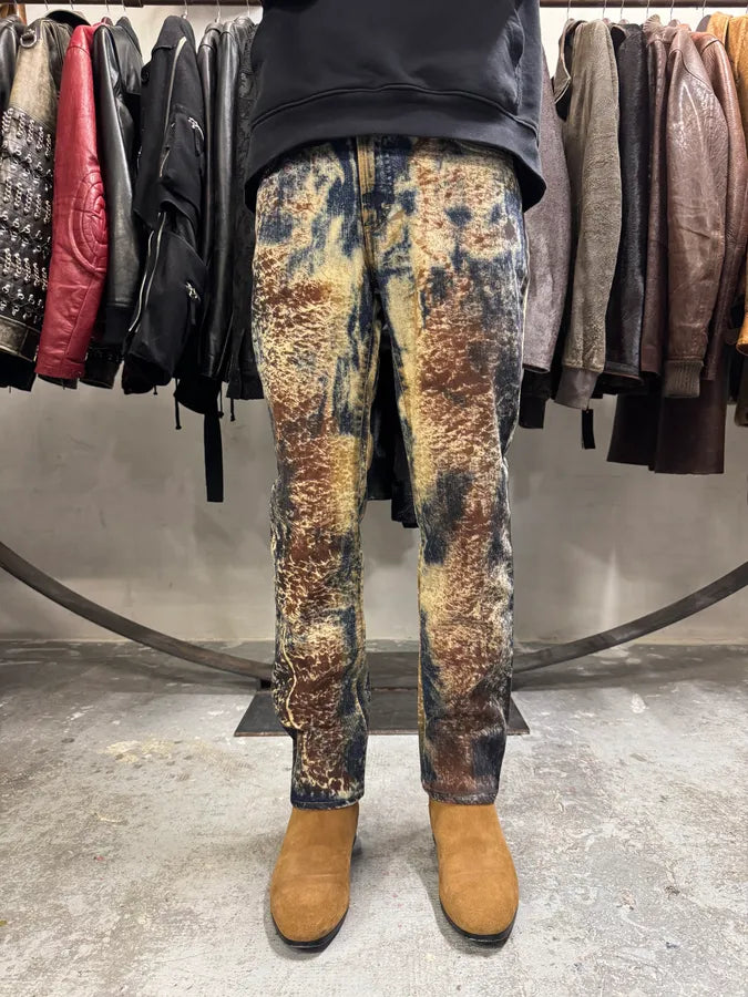 AW2001 Cavalli World Rust Eroded Ultimate Pants (S) nwViIli 2
