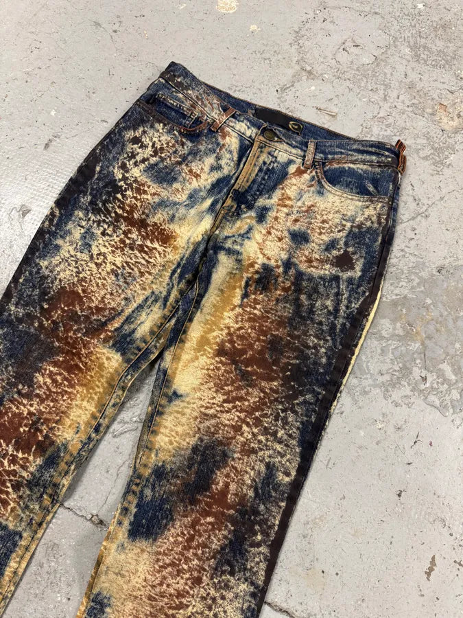 AW2001 Cavalli World Rust Eroded Ultimate Pants (S) nwViIli 4