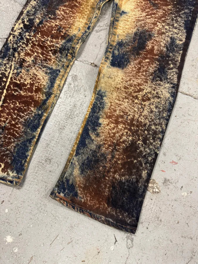 AW2001 Cavalli World Rust Eroded Ultimate Pants (S) nwViIli 5
