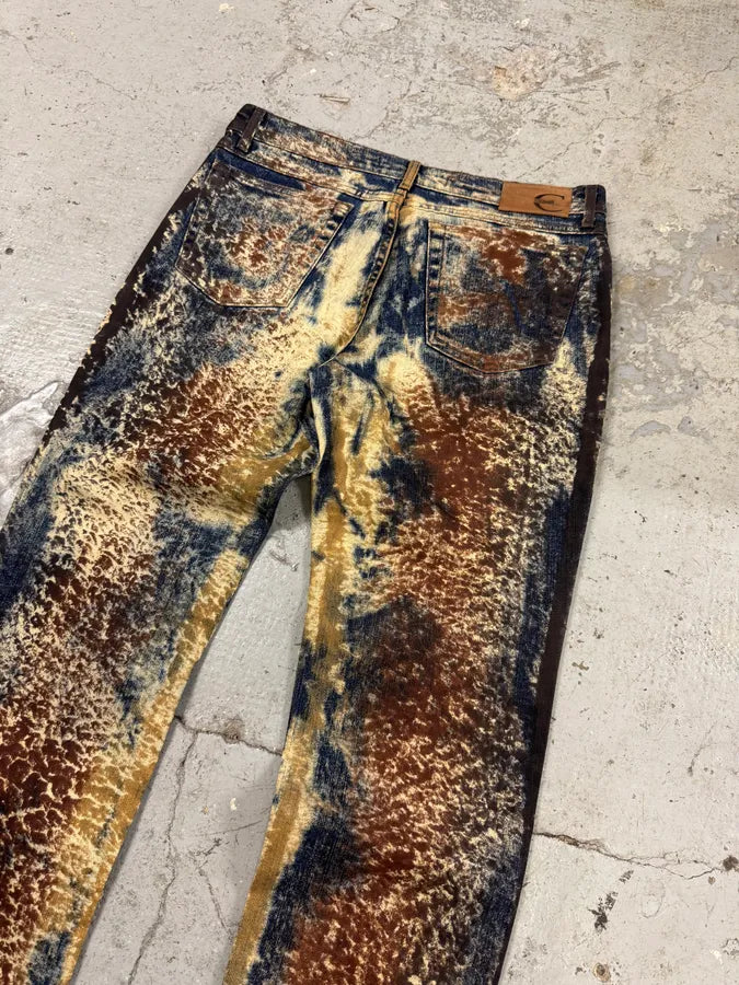 AW2001 Cavalli World Rust Eroded Ultimate Pants (S) nwViIli 6