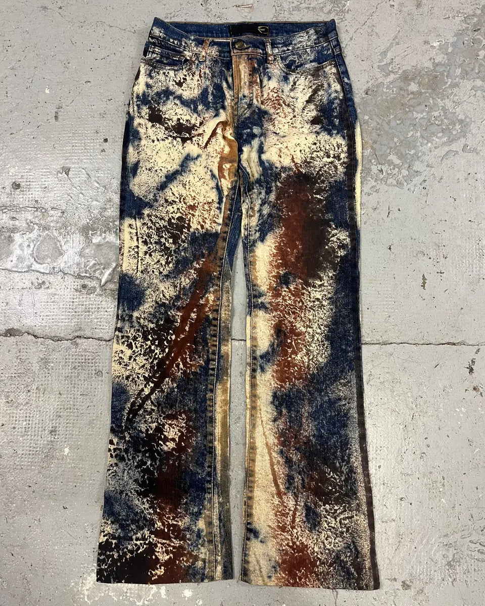 AW2001 Cavalli World Rust Eroded Ultimate Pants (XS/S) kvqQccj 0