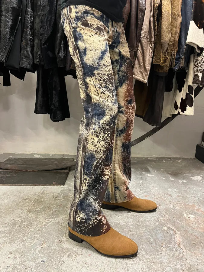 AW2001 Cavalli World Rust Eroded Ultimate Pants (XS/S) kvqQccj 2