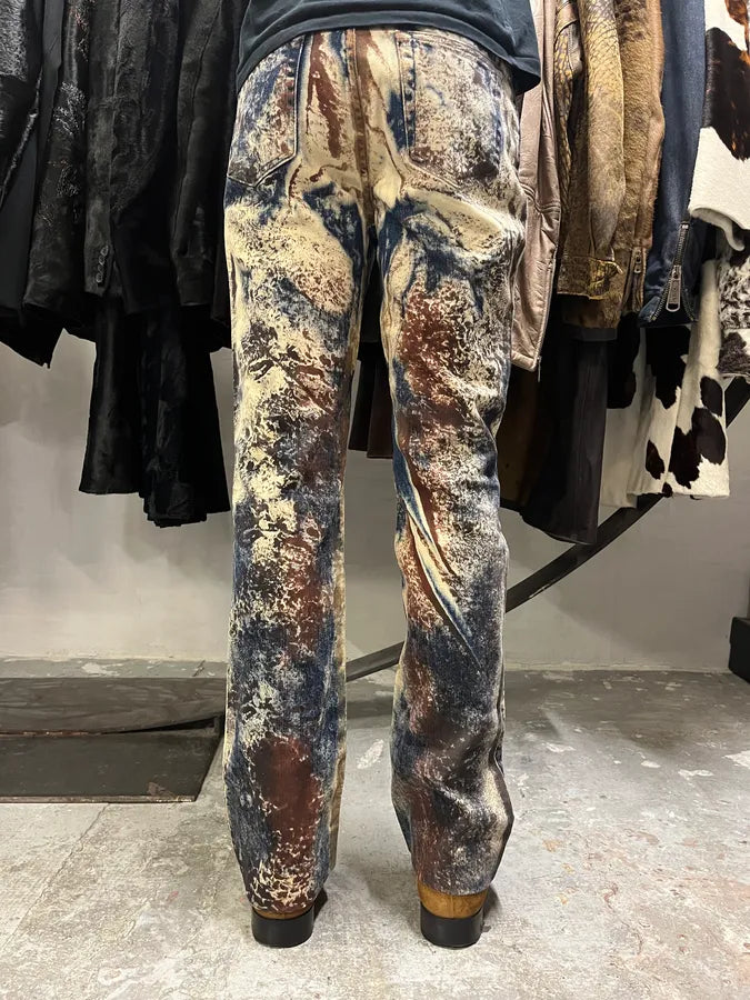 AW2001 Cavalli World Rust Eroded Ultimate Pants (XS/S) kvqQccj 3