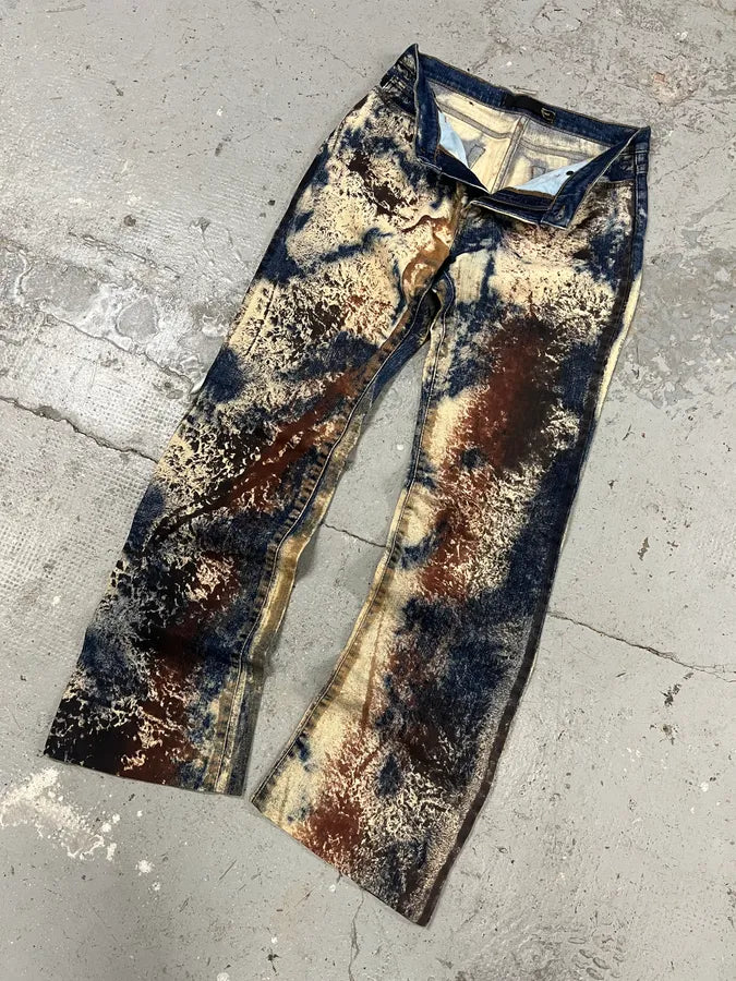 AW2001 Cavalli World Rust Eroded Ultimate Pants (XS/S) kvqQccj 5