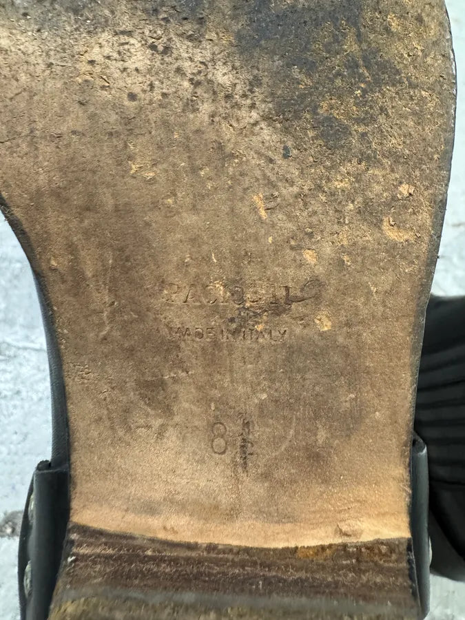 AW2001 Dolce & Gabbana Black Biker Leather Boots (42eu/us8.5) 6