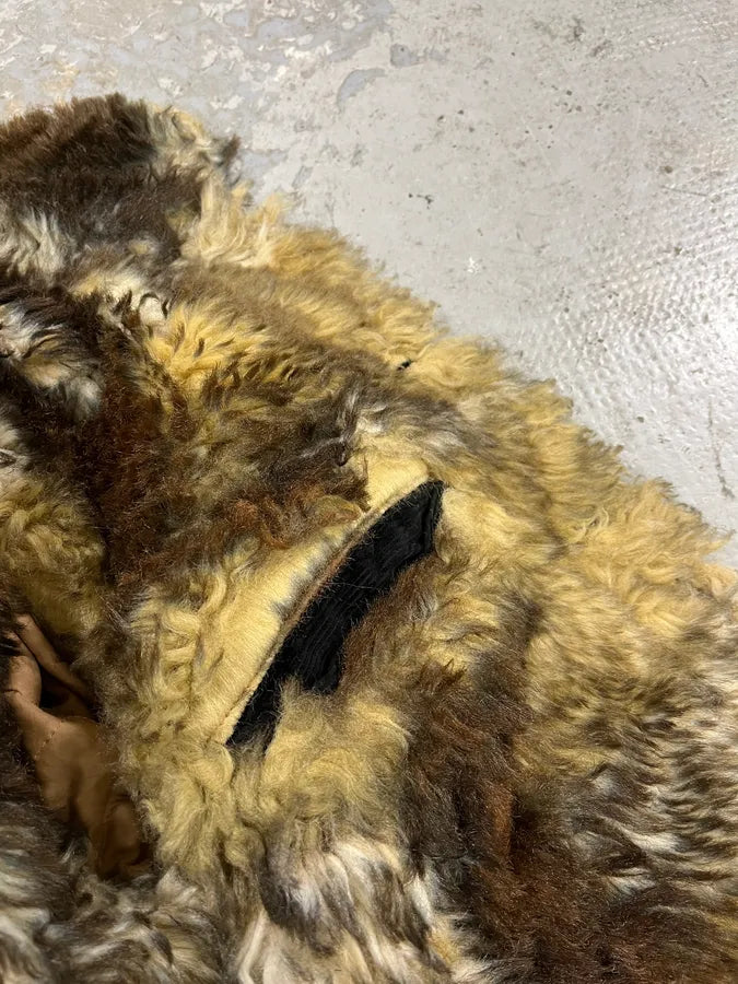 AW2001 Dolce & Gabbana Black Fur Corduroy Jacket (M) 7
