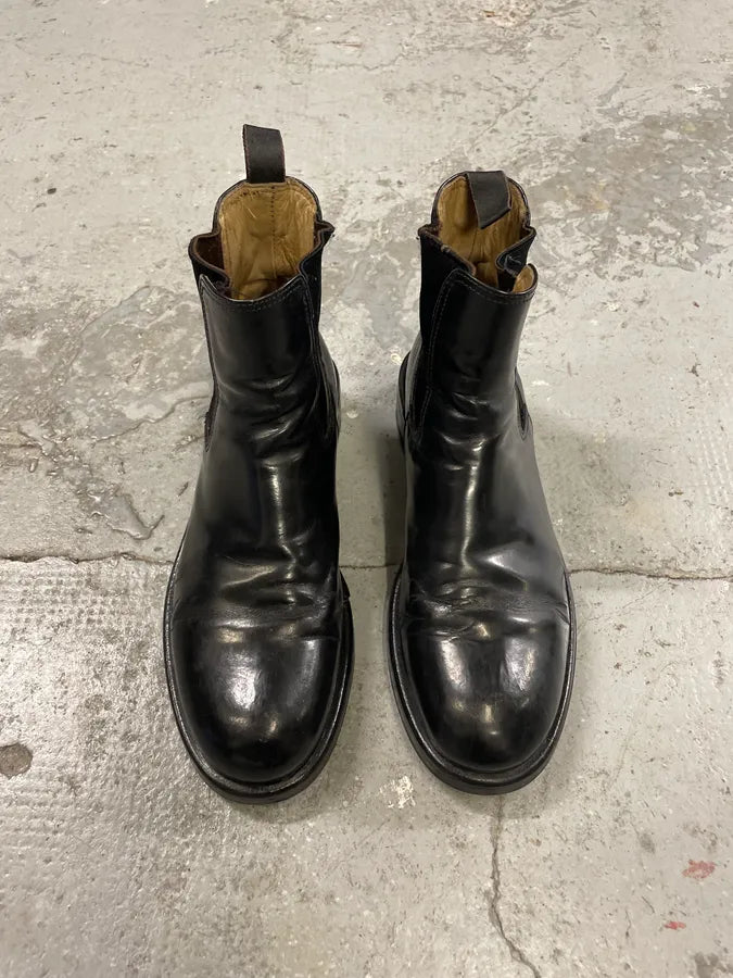 AW2001 Dolce & Gabbana Black Pure Premium Leather Boots (43eu/us9.5) rQoJZBN 1