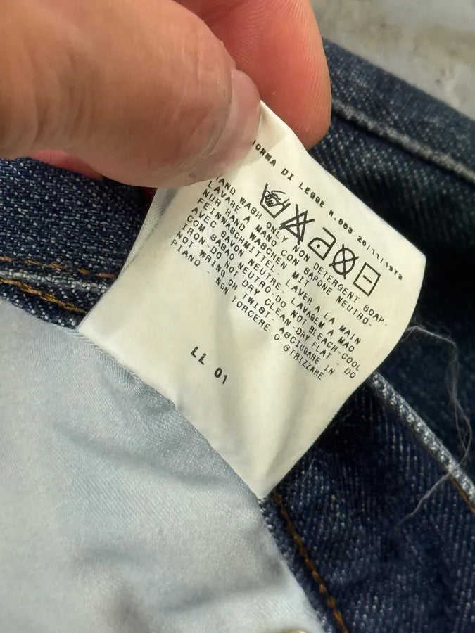 AW2001 Dolce & Gabbana Pins Blue Faded Denim Jeans GrCsJpg 10